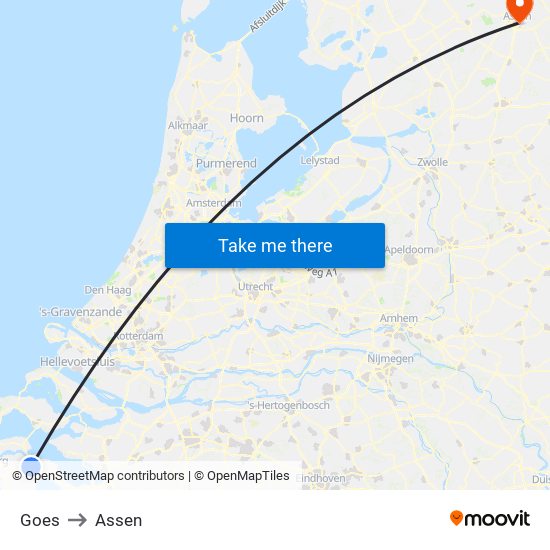 Goes to Assen map