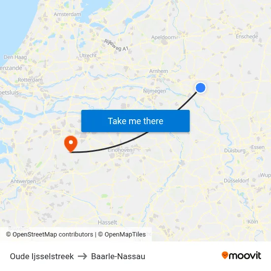 Oude Ijsselstreek to Baarle-Nassau map