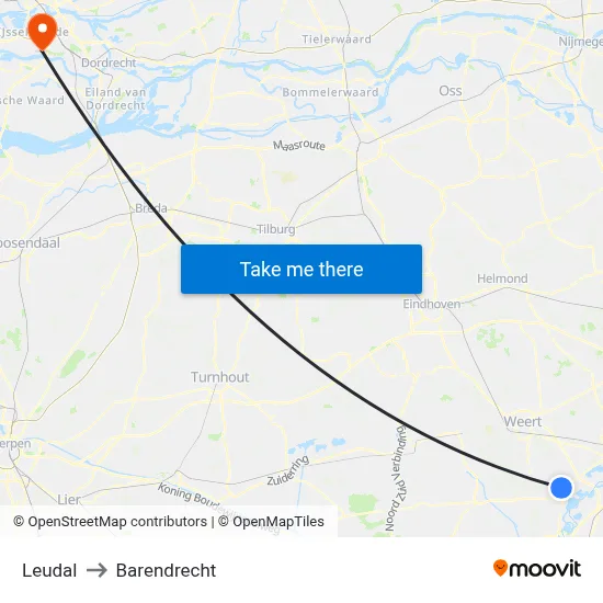 Leudal to Barendrecht map