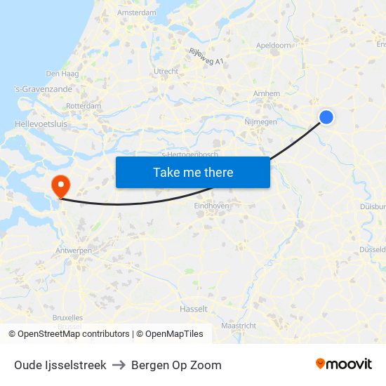 Oude Ijsselstreek to Bergen Op Zoom map