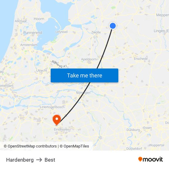 Hardenberg to Best map