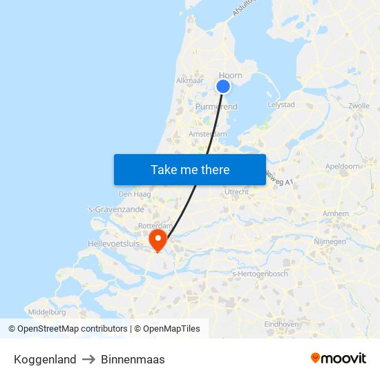 Koggenland to Binnenmaas map