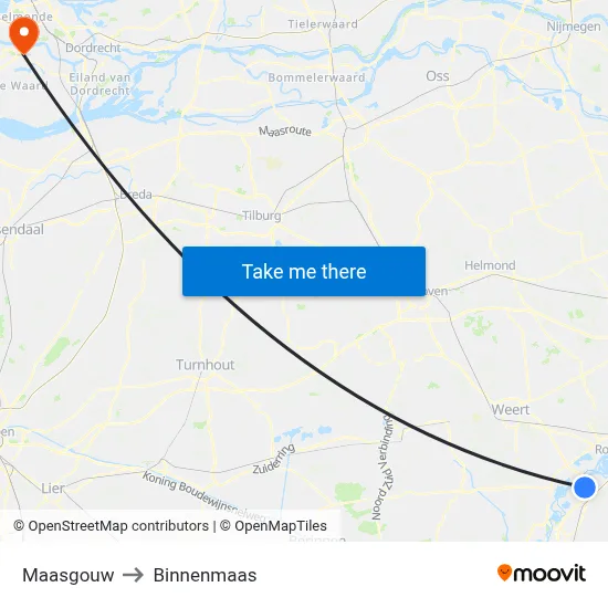 Maasgouw to Binnenmaas map