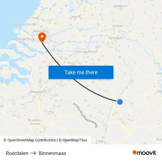 Roerdalen to Binnenmaas map