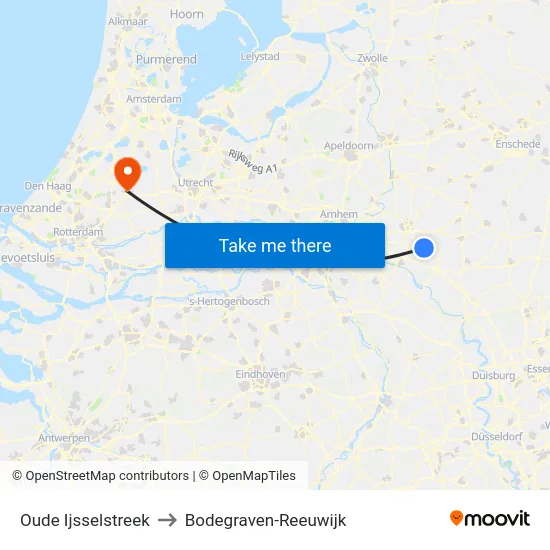 Oude Ijsselstreek to Bodegraven-Reeuwijk map