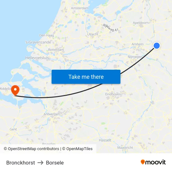 Bronckhorst to Borsele map