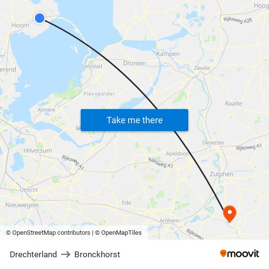 Drechterland to Bronckhorst map