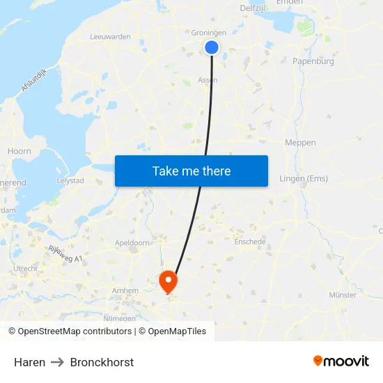 Haren to Bronckhorst map