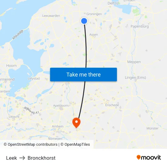Leek to Bronckhorst map