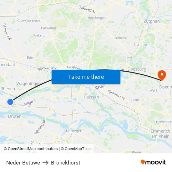 Neder-Betuwe to Bronckhorst map