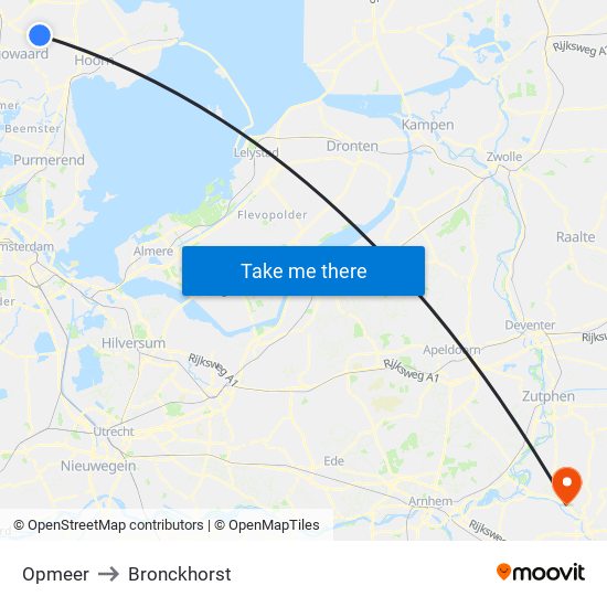 Opmeer to Bronckhorst map