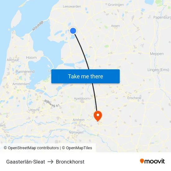 Gaasterlân-Sleat to Bronckhorst map