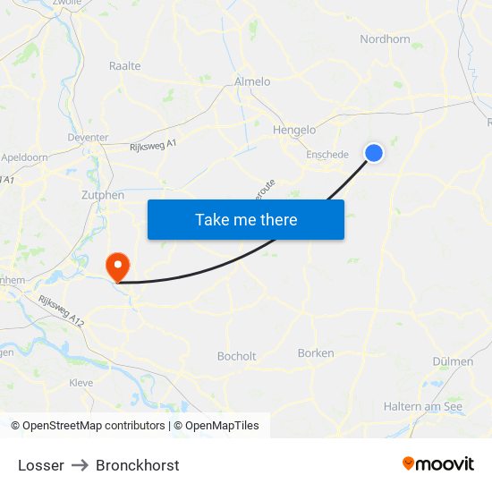 Losser to Bronckhorst map