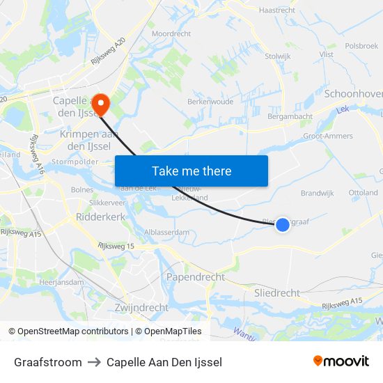 Graafstroom to Capelle Aan Den Ijssel map