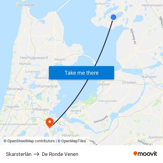 Skarsterlân to De Ronde Venen map