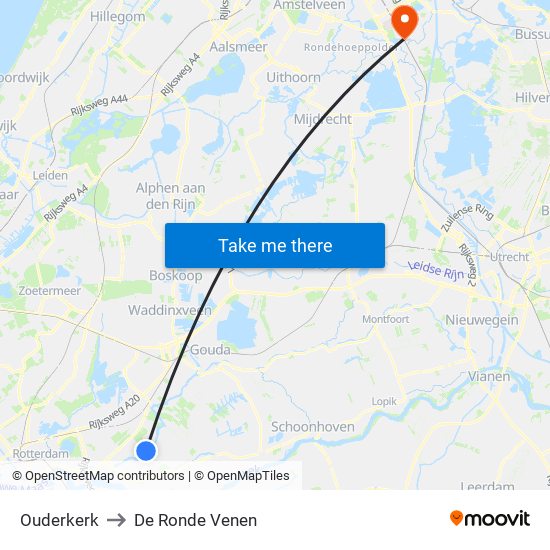 Ouderkerk to De Ronde Venen map