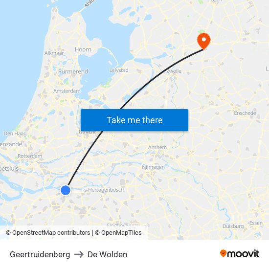 Geertruidenberg to De Wolden map