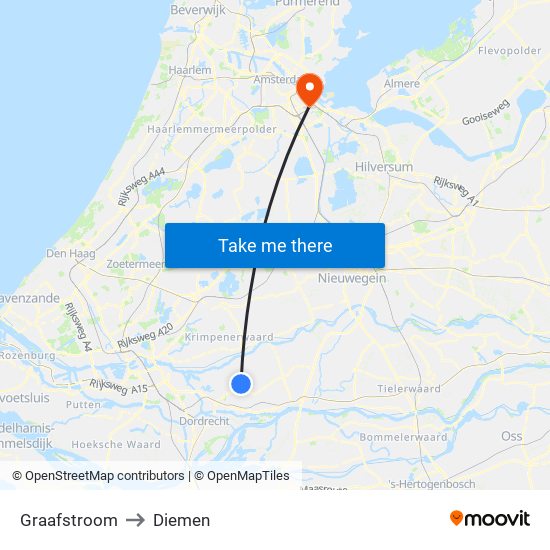 Graafstroom to Diemen map
