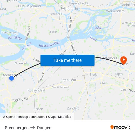 Steenbergen to Dongen map