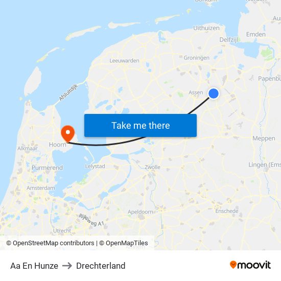 Aa En Hunze to Drechterland map