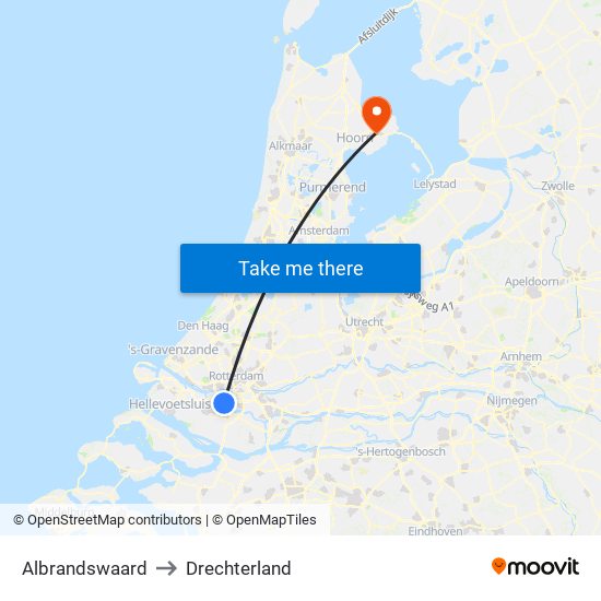 Albrandswaard to Drechterland map