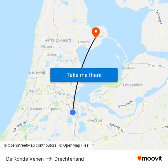 De Ronde Venen to Drechterland map