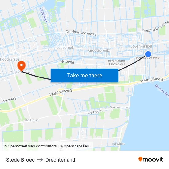 Stede Broec to Drechterland map