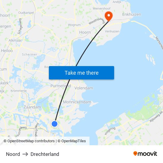 Noord to Drechterland map