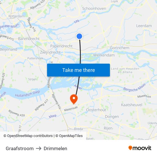 Graafstroom to Drimmelen map