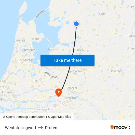 Weststellingwerf to Druten map