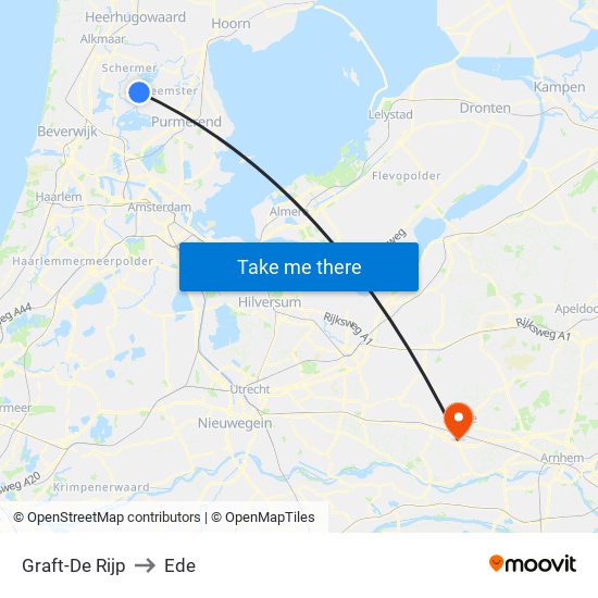 Graft-De Rijp to Ede map