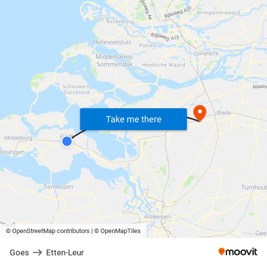 Goes to Etten-Leur map