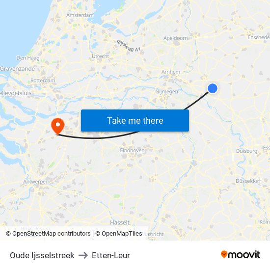 Oude Ijsselstreek to Etten-Leur map