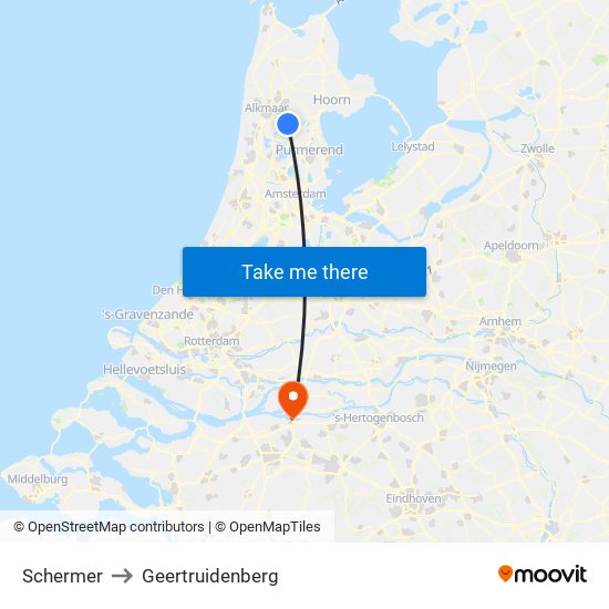 Schermer to Geertruidenberg map