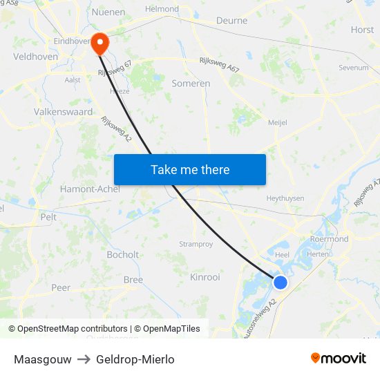 Maasgouw to Geldrop-Mierlo map
