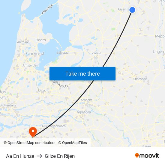 Aa En Hunze to Gilze En Rijen map