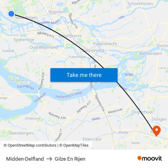 Midden-Delfland to Gilze En Rijen map