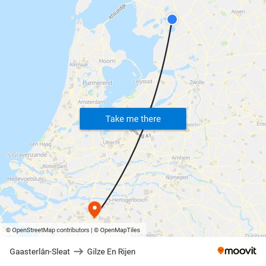 Gaasterlân-Sleat to Gilze En Rijen map
