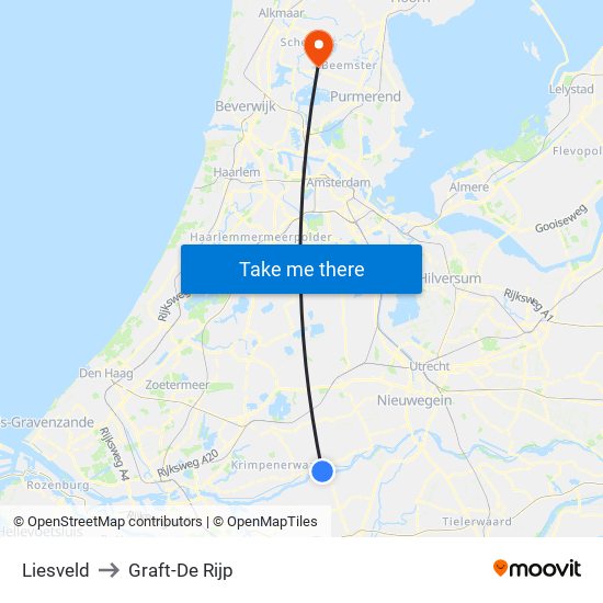 Liesveld to Graft-De Rijp map