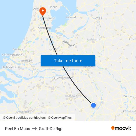 Peel En Maas to Graft-De Rijp map