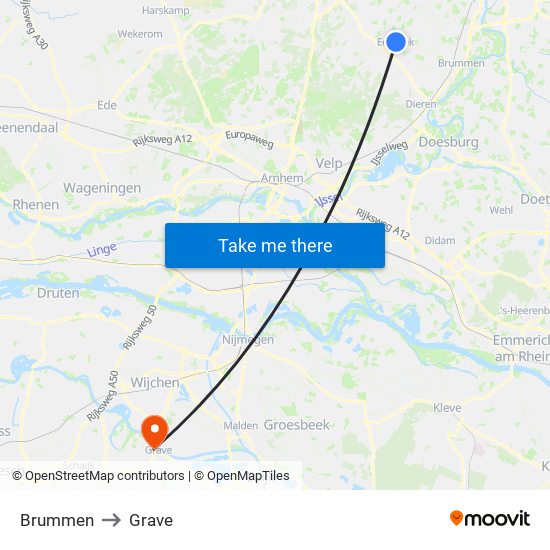 Brummen to Grave map