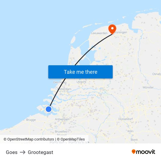 Goes to Grootegast map