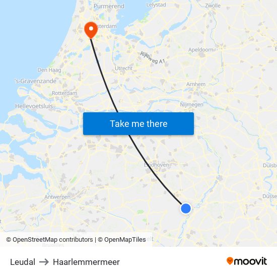 Leudal to Haarlemmermeer map