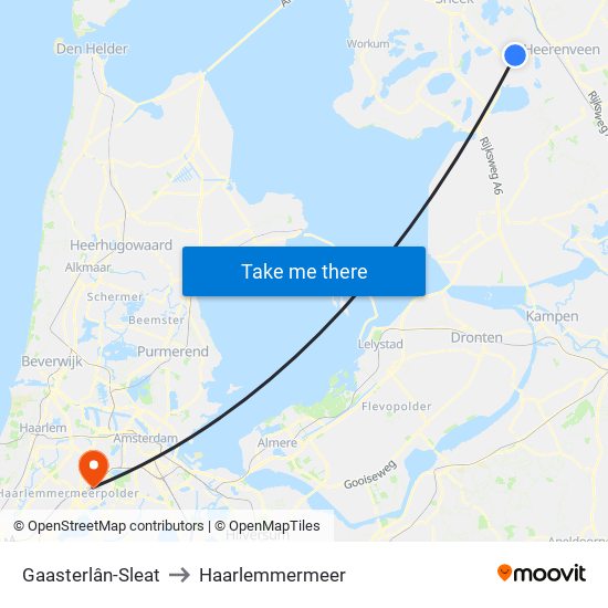 Gaasterlân-Sleat to Haarlemmermeer map