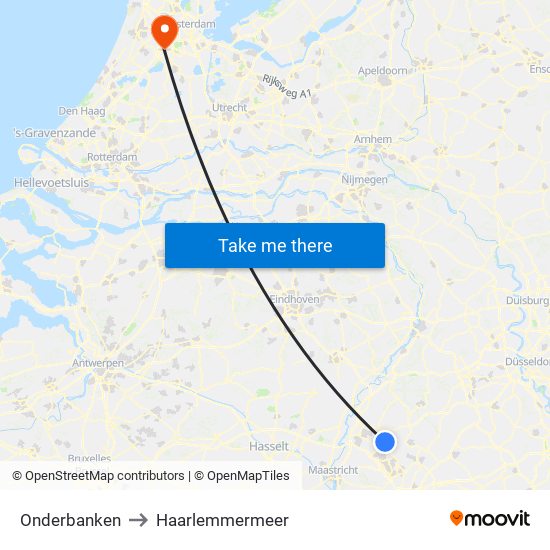 Onderbanken to Haarlemmermeer map