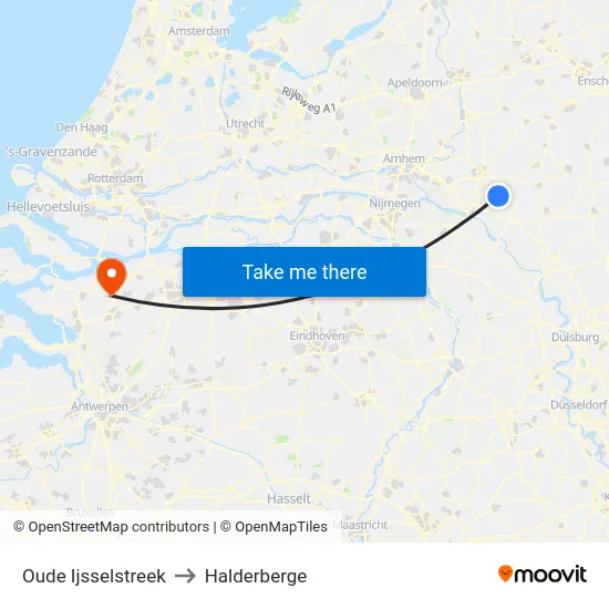 Oude Ijsselstreek to Halderberge map
