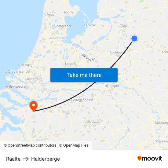 Raalte to Halderberge map