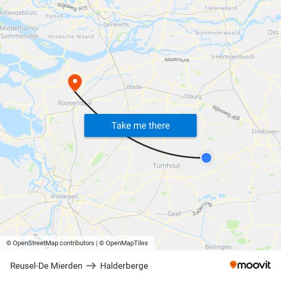 Reusel-De Mierden to Halderberge map