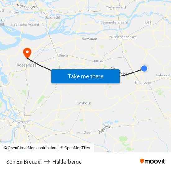Son En Breugel to Halderberge map
