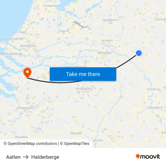 Aalten to Halderberge map